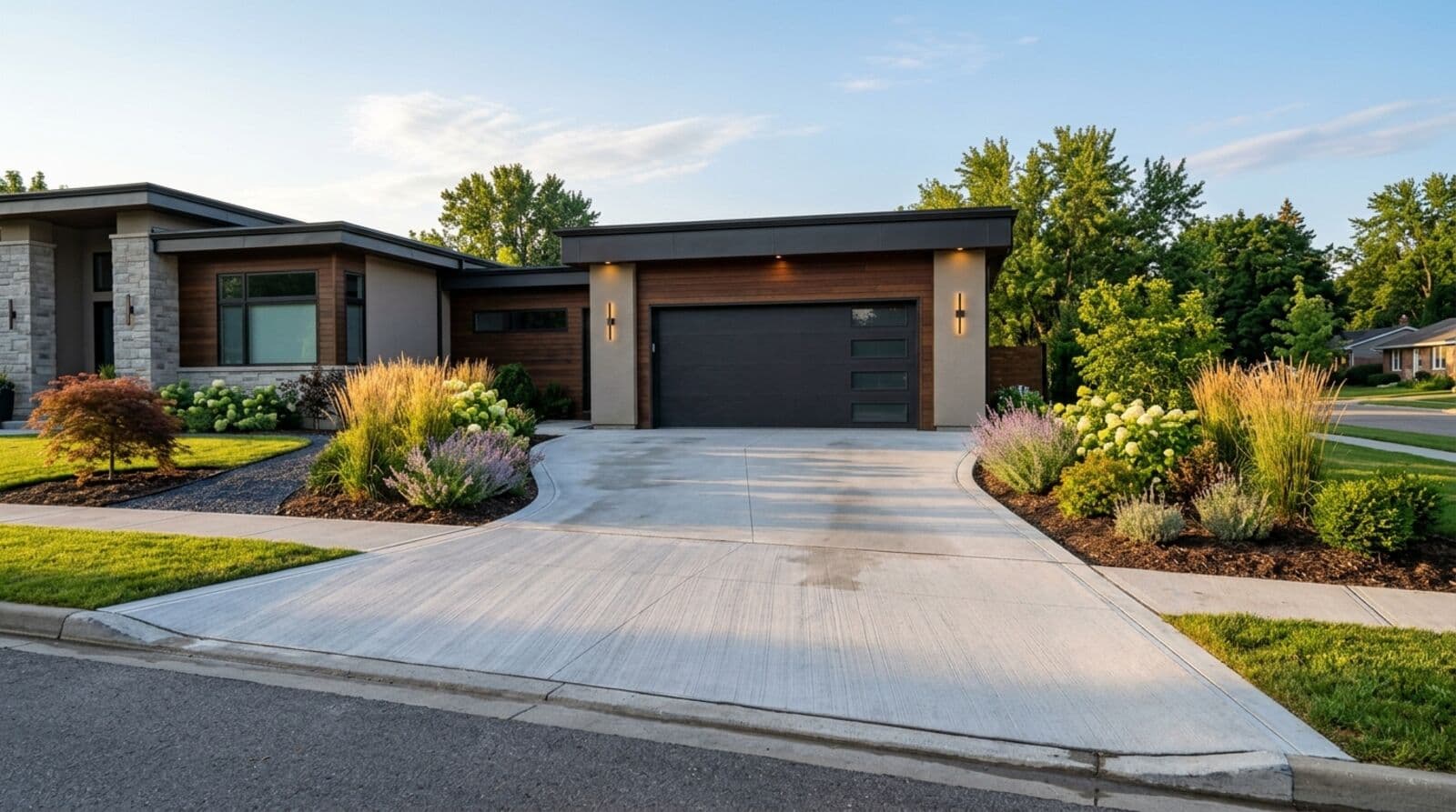 New concrete driveway cost planning example