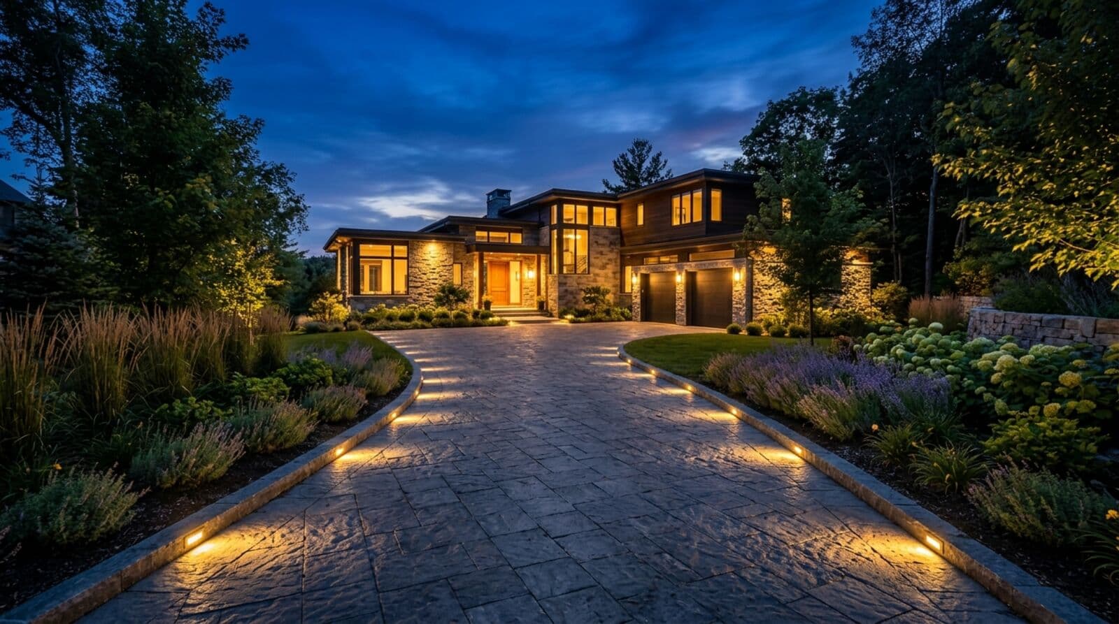 Driveway lighting cost and spacing planning example