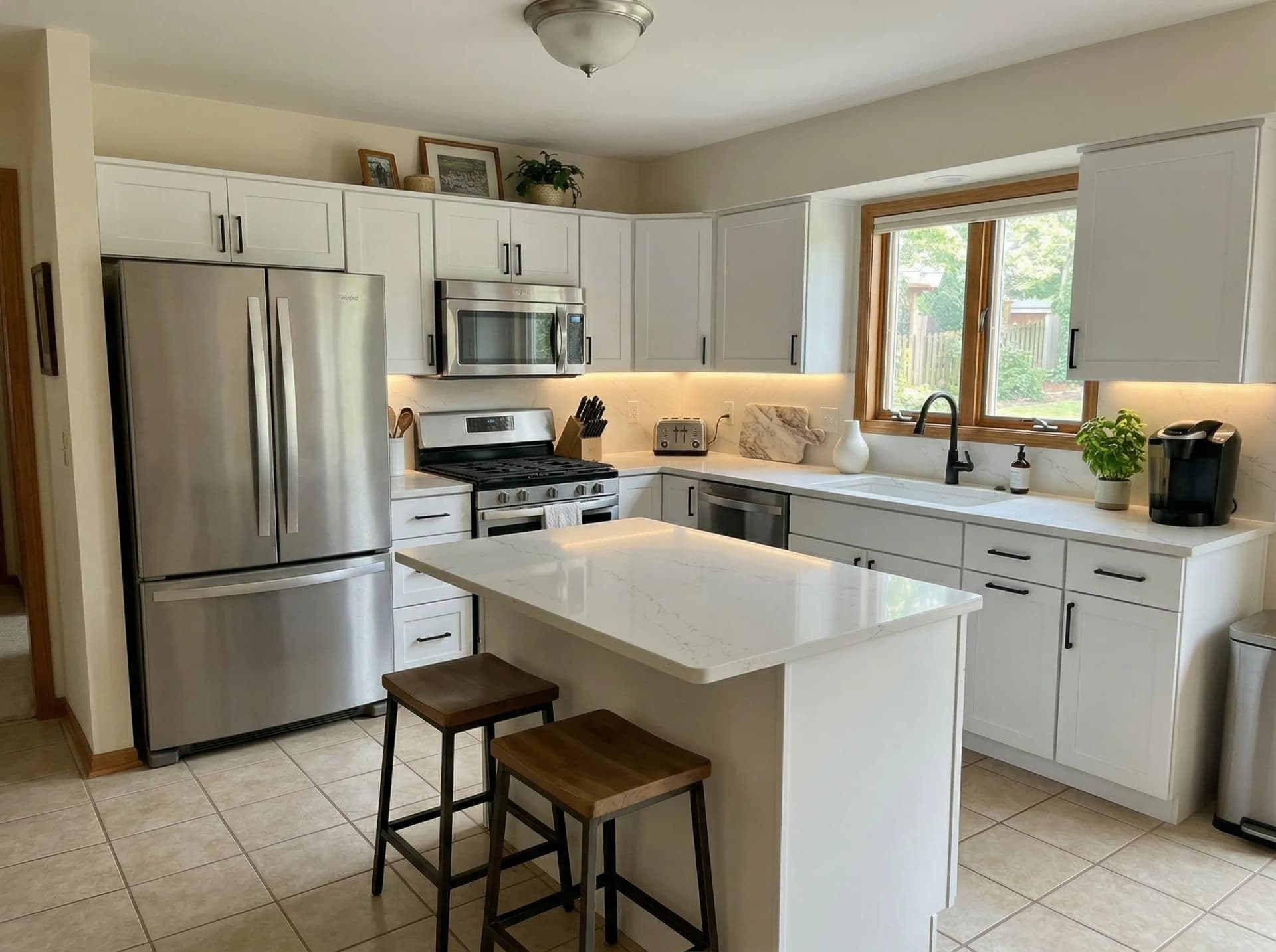 Modern White kitchen render